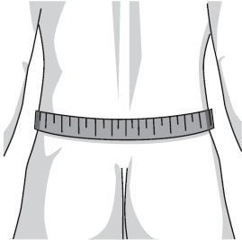 Messung der unteren Rückenorthese