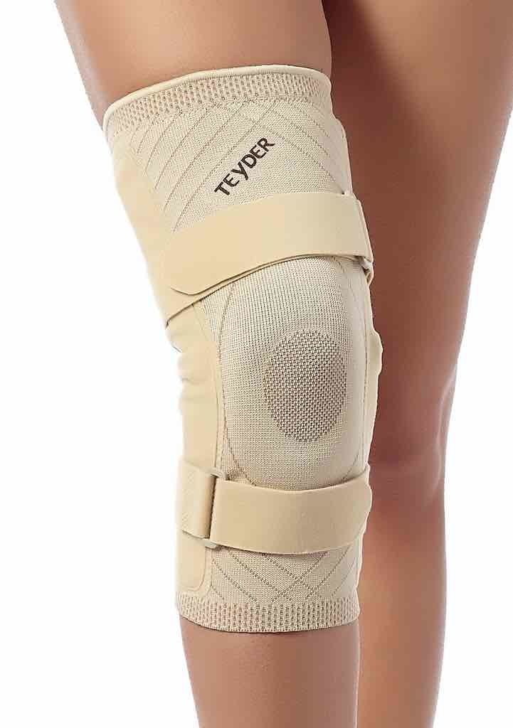 teyder kniebrace scharnier banden beige probrace